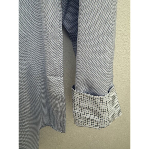 Mens Report Collection Premium Performance Long Sleeve Button-Up Shirt L 16.5 - Picture 3 of 8